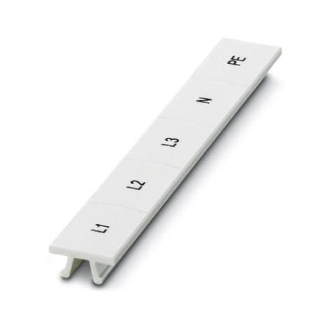 PHOENIX CONTACT Terminal Block Markers ZB 15,LGS:L1-N,PE MARKER STRIP, L1/L2/L3/N/PE, 15.2MM, WHT PHOENIX CONTACT 3242927 ZB 15,LGS:L1-N,PE