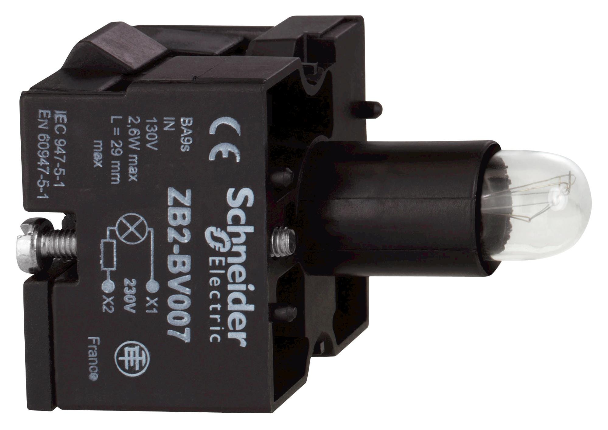 SCHNEIDER ELECTRIC Lamps ZB2BV007 PILOT LIGHT, PENDANT CONTROL STATION SCHNEIDER ELECTRIC 3114981 ZB2BV007