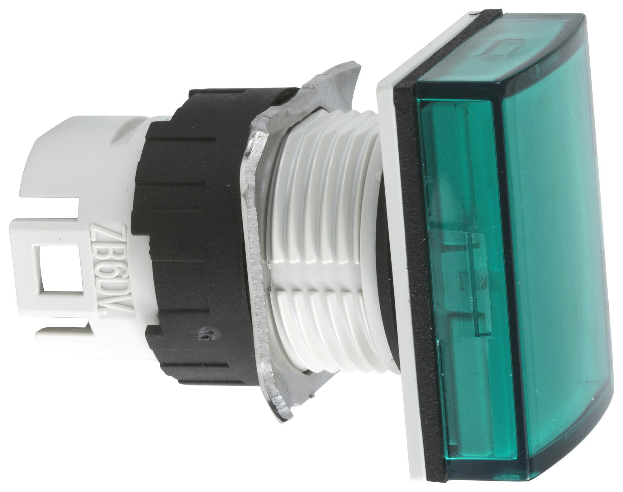 SCHNEIDER ELECTRIC Indicator Lenses ZB6DV3 PILOT LIGHT HEAD, GREEN, RECT, 16MM SCHNEIDER ELECTRIC 3115366 ZB6DV3