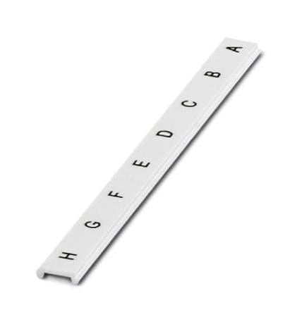 PHOENIX CONTACT Terminal Block Markers ZBF 6/9,2 S8,LGS:A-H MARKER STRIP, A-H, 6.2MM, WHITE, TB PHOENIX CONTACT 3243046 ZBF 6/9,2 S8,LGS:A-H
