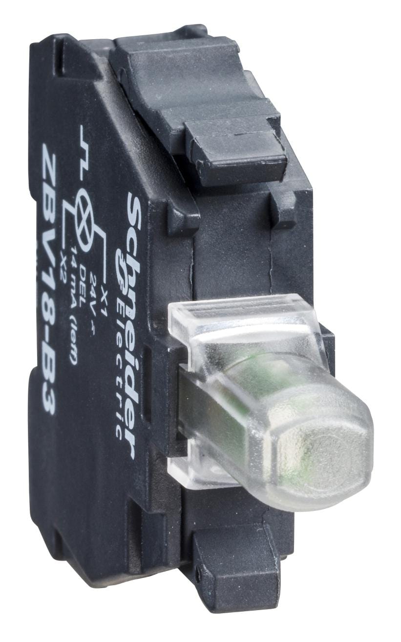 SCHNEIDER ELECTRIC Lamps ZBV18M1 LIGHT BLOCK, CTRL & SIGNALING UNIT, WHT SCHNEIDER ELECTRIC 3115040 ZBV18M1
