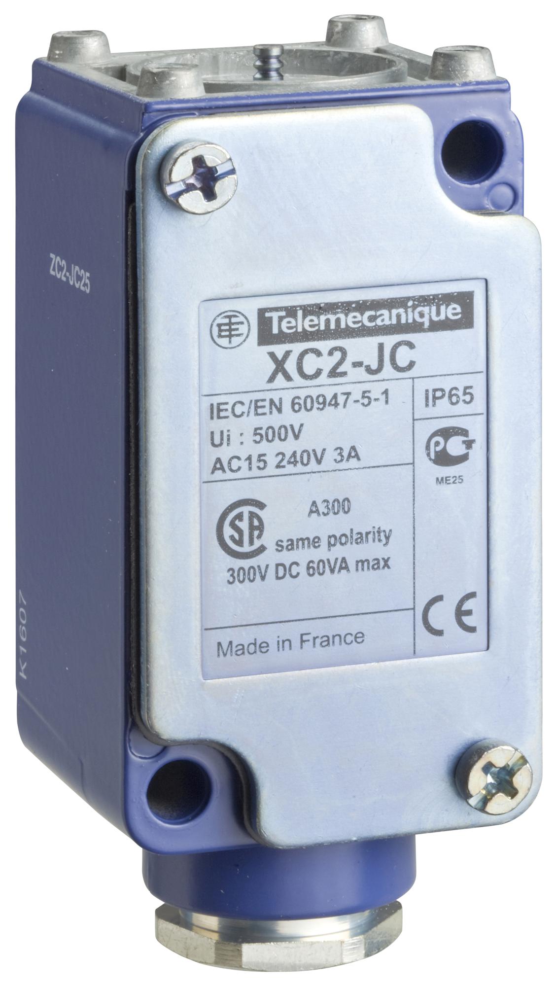 TELEMECANIQUE SENSORS Bodies ZC2JC1H29 LIMIT SWITCH BODY, SPDT, SCREW CLAMP TELEMECANIQUE SENSORS 3130698 ZC2JC1H29