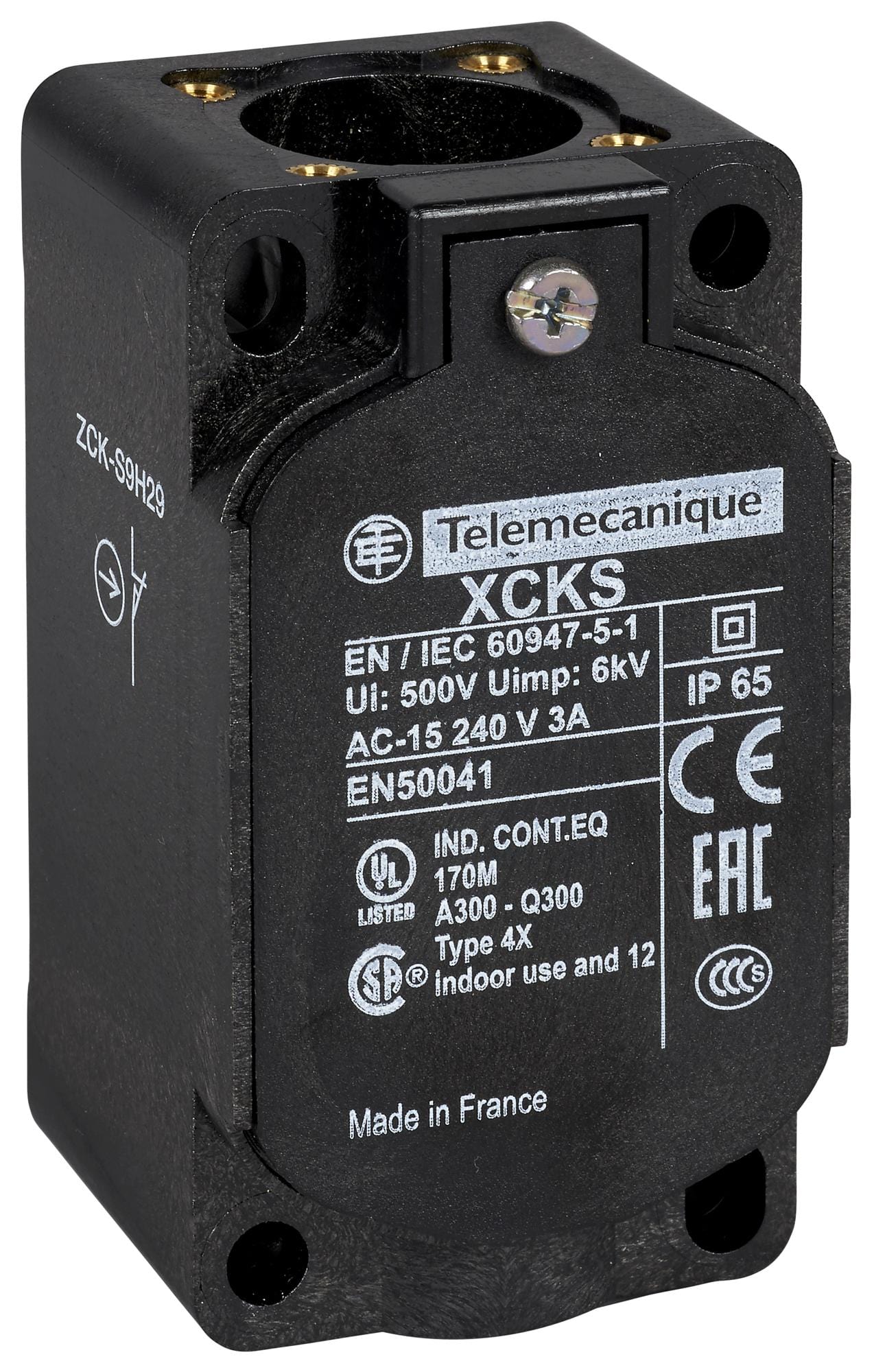 SCHNEIDER ELECTRIC Bodies ZCKS9H29 LIMIT SWITCH BODY, DPST-NC, SCREW CLAMP SCHNEIDER ELECTRIC 3114689 ZCKS9H29