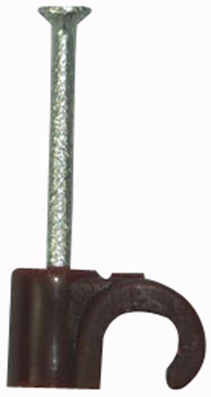 UNIFIX Cable Clips ZZV42415 CABLE CLIP ROUND BROWN 3.50MM 100/BOX UNIFIX 3375540 ZZV42415