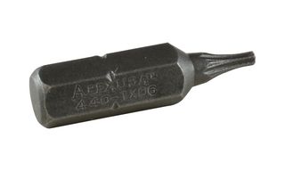 440-TX-06X - HEX BIT, TORX, T6X25MM, TOOL STEEL - APEX