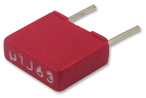 MKS2C031001A00KSSD - General Purpose Film Capacitor, Metallized PET, Radial Box - 2 Pin, 0.1 µF, ± 10%, 40 V, 63 V - WIMA