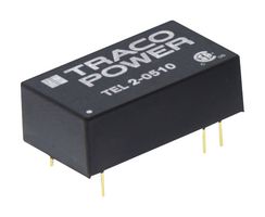 TEL 2-0523 - Isolated Through Hole DC/DC Converter, ITE, 2:1, 2 W, 2 Output, 15 V, 67 mA - TRACO POWER