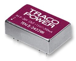 TEN 5-2412WI - Isolated Through Hole DC/DC Converter, ITE, 4:1, 5 W, 1 Output, 12 V, 500 mA - TRACO POWER
