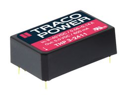 THP 3-7222 - Isolated Through Hole DC/DC Converter, Medical, 4:1, 3 W, 2 Output, 12 V, 125 mA - TRACO POWER