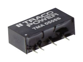 TMA 1205S - Isolated Through Hole DC/DC Converter, ITE, 1:1, 1 W, 1 Output, 5 V, 200 mA - TRACO POWER