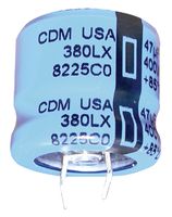 380LX123M050K452 - ALUMINUM ELECTROLYTIC CAPACITOR 12000UF 50V 20%, SNAP-IN - CORNELL DUBILIER