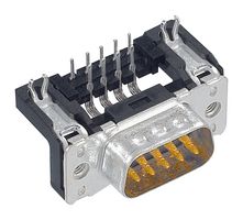 09 65 462 6812 - D Sub Connector, Right Angle, DB37, Standard, Plug, 37 Contacts, DC, Solder - HARTING
