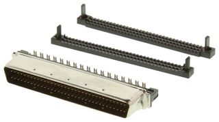 5749621-7 - D Sub Connector, SCSI2, Standard, Plug, AMPLIMITE 0.50, 68 Contacts, IDC / IDT - AMP - TE CONNECTIVITY