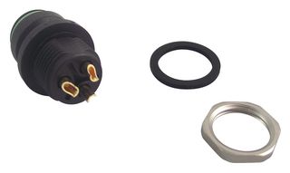 99 9108 00 03 - Circular Connector, 720 Series, Panel Mount Receptacle, 3 Contacts, Solder Socket - BINDER