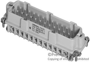 C146-10A024-102-1 - RECTANGULAR INSERT, PLUG, 24WAY, SCREW - AMPHENOL SINE/TUCHEL