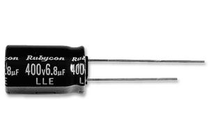 10YXF100MEFC5X11 - Electrolytic Capacitor, Miniature, 100 µF, 10 V, ± 20%, Radial Leaded, 4000 hours @ 105°C, Polar - RUBYCON