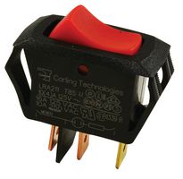 LRA211-RS-B/125N - SWITCH, ROCKER, SPST, 16A, 250V, RED - CARLING TECHNOLOGIES