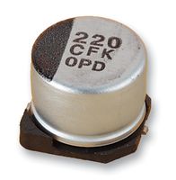 EEEFK1E331AP - SMD Aluminium Electrolytic Capacitor, Radial Can - SMD, 330 µF, 25 V, 2000 hours @ 105°C, Polar - PANASONIC