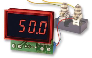DCA5-20PC-6-DC4-RL-C - Ammeter, DCA5-20PC Series, DC Current, 3.5 Digits, 8 Vdc to 36 Vdc, Red - MURATA POWER SOLUTIONS