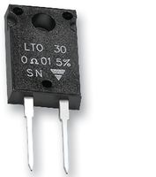 LTO050FR0100JTE3 - Through Hole Resistor, 0.01 ohm, LTO 50, 50 W, ± 5%, TO-220, 250 V - VISHAY