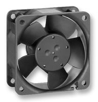612NGMI - DC Axial Fan, 12 V, Square, 60 mm, 25 mm, Sleeve Bearing, 20.6 CFM - EBM-PAPST