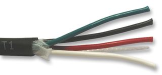 25062 BK005 - Multicore Cable, Xtra Guard® 2, Unscreened, 2 Core, 18 AWG, 0.81 mm², 100 ft, 30.5 m - ALPHA WIRE