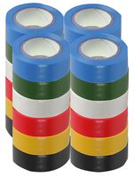 SH5005-24MPK - Electrical Insulation Tape, PVC (Polyvinyl Chloride), Multicolour, 19 mm x 8 m - PRO POWER