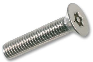 TPTC412 - Security Screw, Stainless Steel A2, Flat / Countersunk Head Pin Torx, 12 mm, M4 - DURATOOL