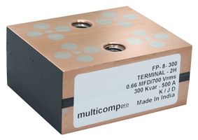 MP004100 - AC Film Capacitor, 2.4 µF, 500 Vrms, Metallized PP, ± 10% - MULTICOMP PRO