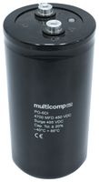 MP004261 - Electrolytic Capacitor, 4700 µF, 500 V, ± 20%, Screw, 12000 hours @ 85°C - MULTICOMP PRO