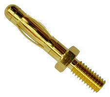 MP770523 - Banana Test Connector, 4mm, Plug, Cable Mount, 50 A, Gold Plated Contacts - MULTICOMP PRO