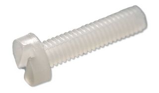 MP008070 - Screw, Cheese Head Slotted, M2, Nylon (Polyamide), 12 mm Length - MULTICOMP PRO