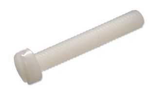 MP008081 - Screw, Cheese Head Slotted, M4, Nylon (Polyamide), 16 mm Length - MULTICOMP PRO