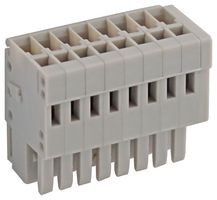 MP008950 - Pluggable Terminal Block, 2.5 mm, 8 Ways, Push In - MULTICOMP PRO