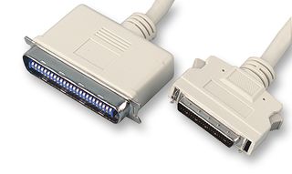 SS110 - Computer Cable, SCSI-II, DSub Mini H/D Plug, IEEE1284 C36M, Centronics Plug, 6.5ft, 2m, Beige - PRO SIGNAL