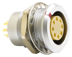 MCEGG2BC308KS - Circular Connector, Standard Circular Connector, 00 Series, Panel Mount Receptacle, 8 Contacts - MULTICOMP PRO