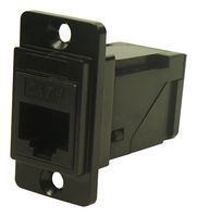 MP-CP30752MB - In-Line Adapter, Black Metal, Adaptor, In-Line, RJ45, RJ45, MP DUAL SLIM RA FEEDTHROUGH - MULTICOMP PRO
