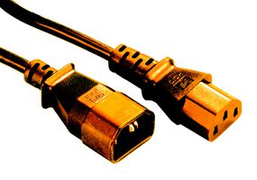 GW-151804 - Mains Power Cord, IEC 60320 C14 to IEC 60320 C13, 1 m, 10 A, 250 V, Orange - MULTICOMP PRO