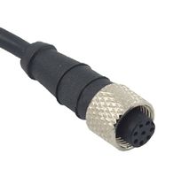 MP010868 - Sensor Cable, M12 Receptacle, Free End, 5 Positions, 2 m, 6.6 ft, MP M12 Sensor Cable Assemblies - MULTICOMP PRO