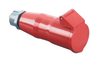 MP011045 - Industrial Pin & Sleeve Connector, MP-CEE, Socket, 3P+E, Cable Mount, Red, IP44, 16A, 400V - MULTICOMP PRO
