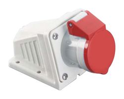 MP011052 - Industrial Pin & Sleeve Connector, MP-CEE, Socket, 3P+N+E, Surface Mount, Red, IP44, 16A, 400V - MULTICOMP PRO