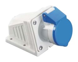 MP011062 - Industrial Pin & Sleeve Connector, MP-CEE, Socket, 2P+E, Surface Mount, Blue, IP44, 32A, 230V - MULTICOMP PRO