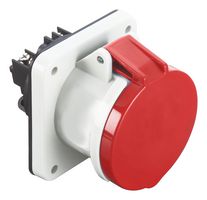 MP011073 - Industrial Pin & Sleeve Connector, MP-CEE, Socket, 3P+N+E, Panel Mount, Red, IP44, 63A, 400V - MULTICOMP PRO