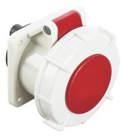 MP011085 - Industrial Pin & Sleeve Connector, MP-CEE, Socket, 3P+N+E, Panel Mount, Red, IP67, 16A, 400V - MULTICOMP PRO