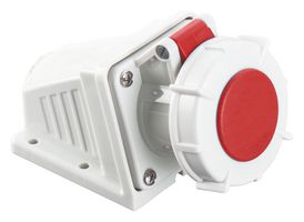 MP011100 - Industrial Pin & Sleeve Connector, MP-CEE, Socket, 3P+N+E, Surface Mount, Red, IP67, 32A, 400V - MULTICOMP PRO