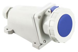 MP011110 - Industrial Pin & Sleeve Connector, MP-CEE, Socket, 2P+E, Surface Mount, Blue, IP67, 63A, 230V - MULTICOMP PRO