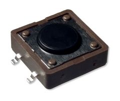 MPTSM-21R-S-V - Tactile Switch, SPST-NO, Top Actuated, 4.3mm, SMD, Red Round Button, 260 gf, 50mA at 12VDC - MULTICOMP PRO