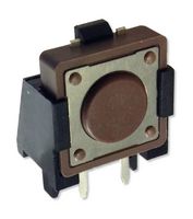 MPBFL12KQR - Tactile Switch, SPST-NO, Side Actuated, J-Pin, SMD, Black Rectangular Button, 160 gf, 20mA at 15VDC - MULTICOMP PRO
