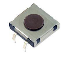 MPTSHW-24N-Q - Tactile Switch, SPST-NO, Top Actuated, Through Hole, 7.3mm, Square Button, 160 gf, 50mA at 24VDC - MULTICOMP PRO