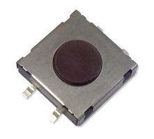MPTSMW-24R-Q - Tactile Switch, SPST-NO, Top Actuated, SMD, 7.3mm, Red Square Button, 260 gf, 50mA at 24VDC - MULTICOMP PRO